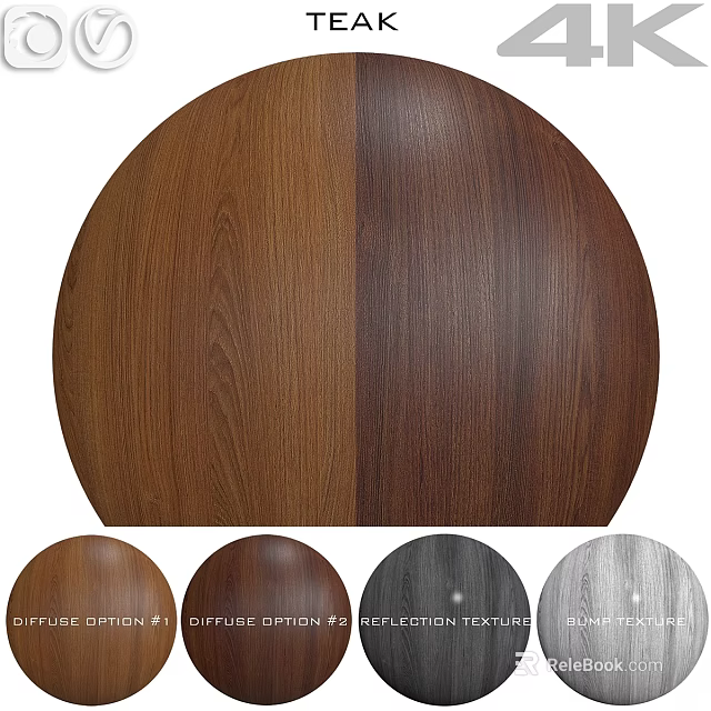 Wooden Decorative Component Featuring Multiple Texture Options And Color Variations 3d model 
