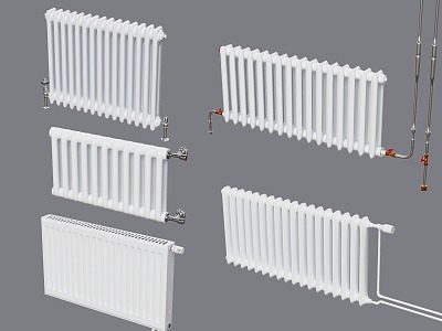 Modern heating pipe radiator model