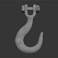 Modern Hook Metal Hook Hook Mechanical Hook 3d model