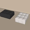 Modern Sofa Stool Shoe Changing Stool 3d model