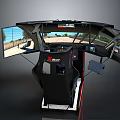 Modern Racing Simulator Racing Simulator Game Machine Large Game Machine 3d model