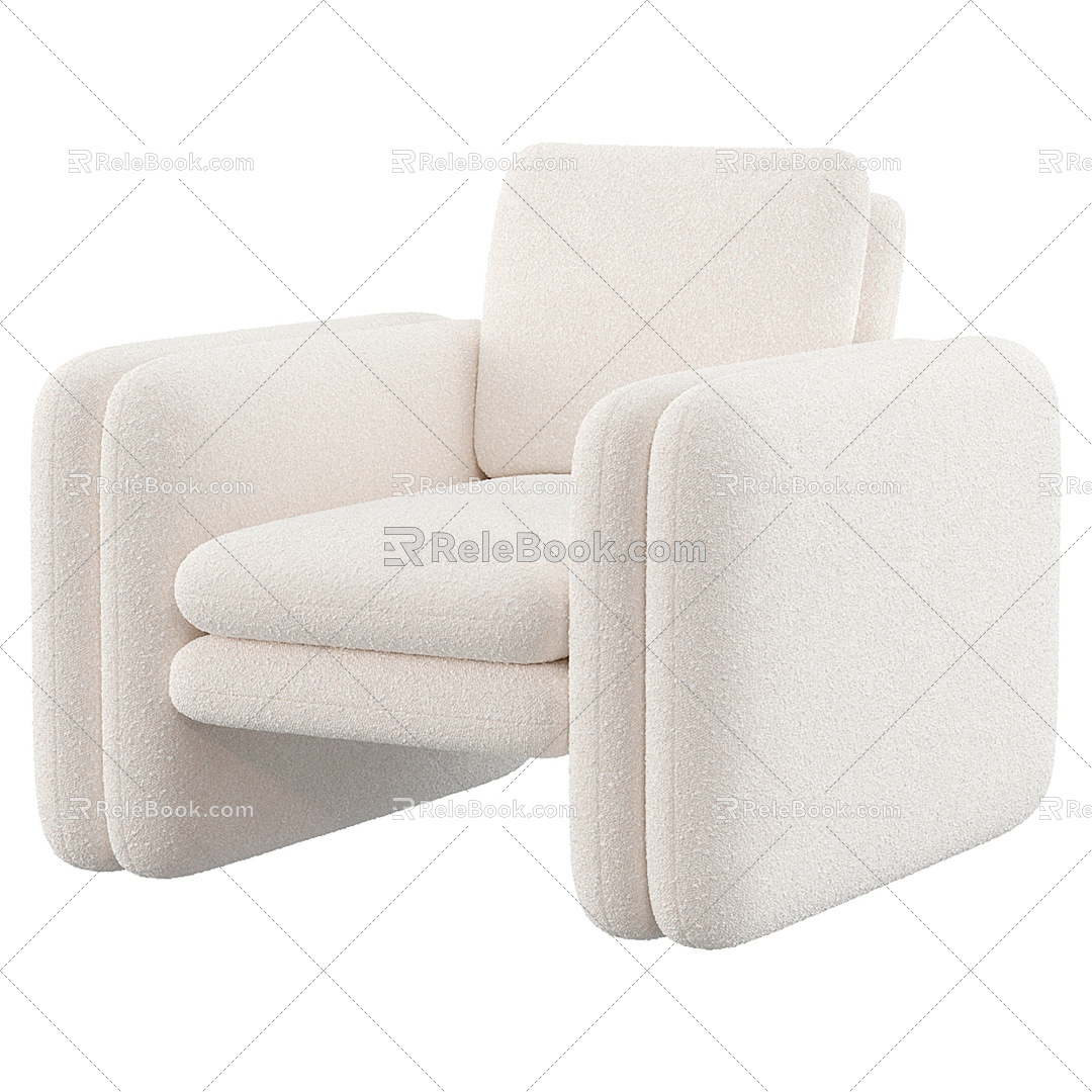 Modern Poliform Single Sofa 3d model