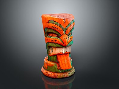 Ruins Relics Maya Ruins Maya Totem Tribal Totem Ancient Ruins Ancient Cultural Relics 3d model