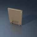 Golden Metal Swing Door Panel With Smooth Surface And Modern Design For Home