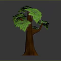 Realistic 3D Tree Model With Green Lush Leaves And Brown Trunk Design 3d model
