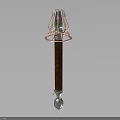 Industrial Equipment Featuring Vertical Copper Coil And Top Metal Framework Base