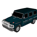 Dark Blue SUV Vehicle With Front Grille Headlights And Body Design