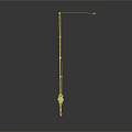 Green Fishing Rod With Reel Line And Extendable Pole For Angling
