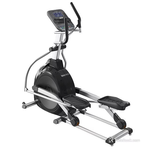 Elliptical Exercise Machine With Digital Console 3d model 