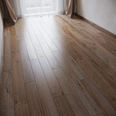 Natural Wooden Flooring With Warm Tone And Smooth Surface For Living Space Interior 3d model