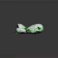 Natural Wood Elements and Polished White Stones with Vibrant Green Leaves in Modern Design