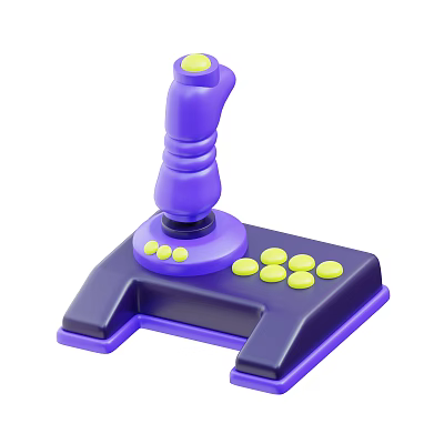 Modern gamepad Cartoon gamepad 3d model