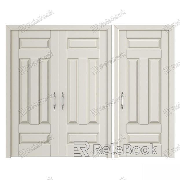 Vintage Other One Door Room Enamel Door Acrylic model