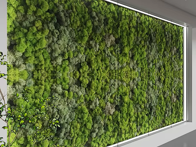 Modern background wall 3d model