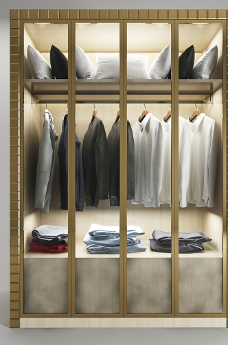 Modern wardrobe 3d model