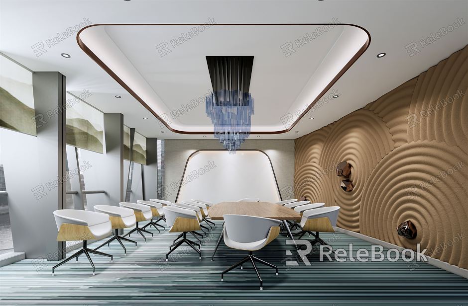 Modern Meeting Room Meeting Table and Chair model