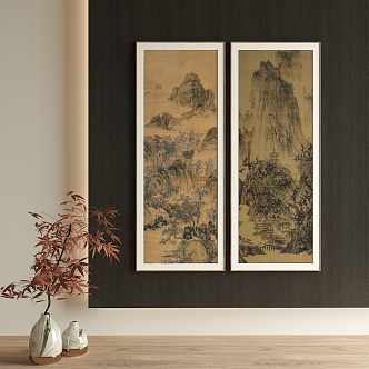 Chinese decorative painting 3d model