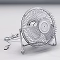 Black USB Desktop Fan With Metal Grill And Portable Design For Home Office Use