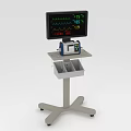 Medical Device Vital Signs Monitor with Digital Display Mobile Stand and Storage Tray
