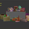 Toolbox tin box iron box fan computer plastic box container realistic 3d model