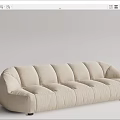 Modern Combination Sofa Multiplayer Sofa 3d model