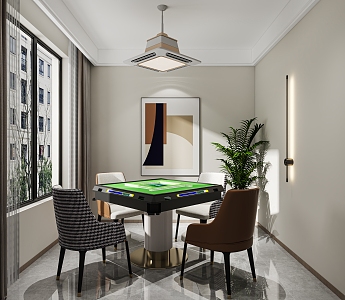 Modern Chess Room 3d model