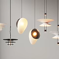 Stylish Modern Pendant Lights Featuring Various Contemporary Shapes And Designs 3d model