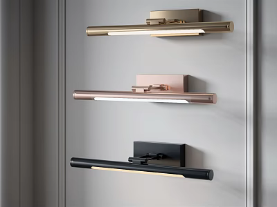 Modern Wall Sconces in Gold Rose Gold and Black for Home Lighting Design 3d model