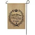 Burlap Sign With Crown Laurel Wreath Liqueur de Framboise A Blondin-Fournier Paris