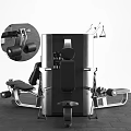 Essential Sports Equipment Including Dumbbell Rack Treadmill Elliptical Trainer Exercise Ball And Weight Bench