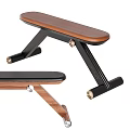 Modern Sturdy Sports Equipment Fitness Bench With Leather Top And Metal Frame Design