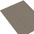 Light Brown Square Carpet With Interwoven Square Pattern And Simple Design