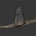 Traditional Brick Kiln Model With Square Base And Conical Top For Handmade Ceramic Home Decor