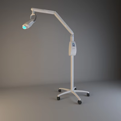 Medical Device Mobile Examination Lamp with Adjustable Arm and LED Light 3d model