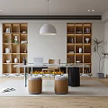 Modern study 3d model