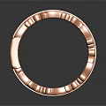 Elegant Rose Gold Ring With Intricate Floral Filigree Design And Smooth Polished Surface