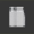 Modern Urban High-Rise Building Complex Featuring White Facade Many Windows And Curved Design