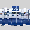 Photo Check In Spot Featuring 2019 2024 Year Panels And Blue White Design Logo