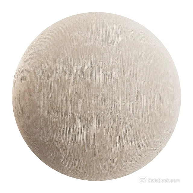 Spherical Decorative Component With Beige Textured Surface And Modern Design Elements 3d model