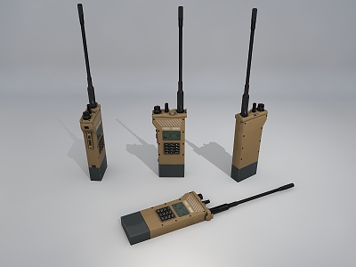 modern walkie-talkie satellite phone 3d model