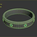 Silver Band Ring With Turquoise Stones Intricate Engraved Text And Decorative Patterns