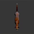 Realistic Red Fox 3D Render With Orange White Fur And Blue Legs Standing Pose