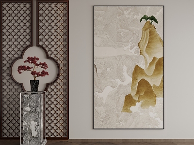 New Chinese Decorative Painting 3d model