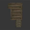 Wooden Bridge Structure Featuring Stairs And Railings Design Details