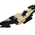 Crusher crusher mobile jaw crushing station heavy construction machinery crawler engineering vehicle mining engineering equipment 3d model