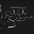 Modern Tactical Rifles Two Different Colors Black And Tan With Rail System And Grip Design
