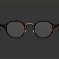 Stylish Red Round Eyeglasses With Sleek Frame And Black Temple Design