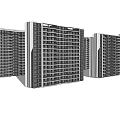 Various High Rise Building Elevation Designs With Different Architectural Facade Views