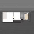 Modern Front Desk Reception Interior Design With Receptionist Polished Floor And Large Windows