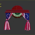 Curtain Realistic Game Item 3d model